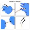 Costume Accessories Fire Heart Shaped Sunglasses Party Favor Eyewear  for Women & Men