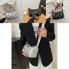 Chic Black Canvas Crossbody Bag Stylish Spring Fashionable Small Tote For Women