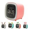 Cartoon Rabbit Ear Shape Rechargeable Digital Display LED Nigh Light Alarm Clock