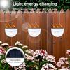 1/2/4 шт. Солнечный заборный светильник Наружное освещение Настенные светильники Садовый энергетический свет Праздничное украшение Светодиодный для сада Ступеньки Патио Лестницы