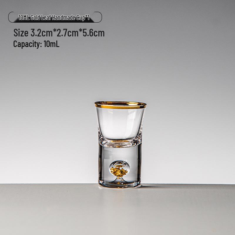 Набор рюмок с золотой фольгой – Хрустальные бокалы для белого вина, Настраиваемые с логотипом