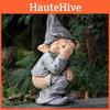 Charming Resin Garden Gnome Adorable Lawn Ornament With American Style Design
