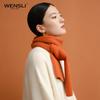 Pure Wool Scarf for Women, Winter Shawl, Neck Wrap, Gift for Girlfriend, New Year Present, Gift Box Set, Chujia