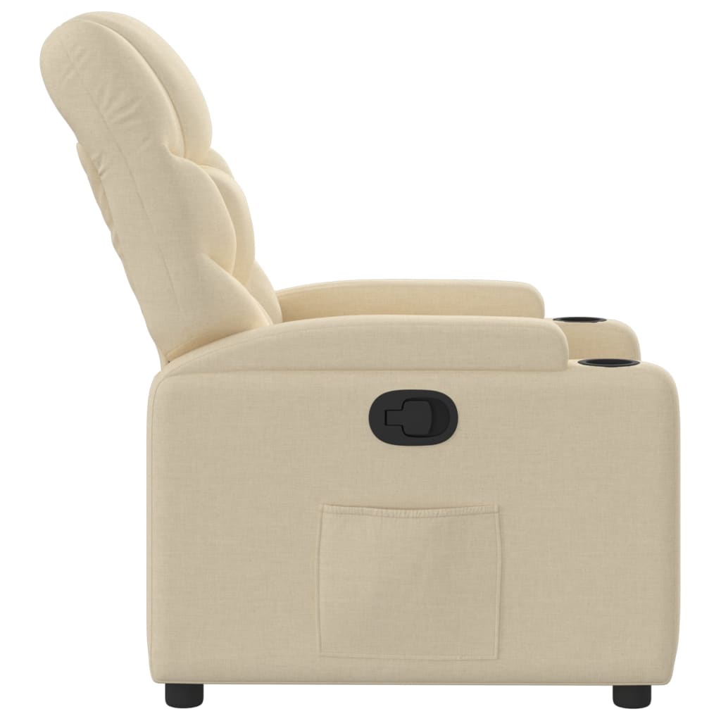 Cream Fabric Relaxation Armchair