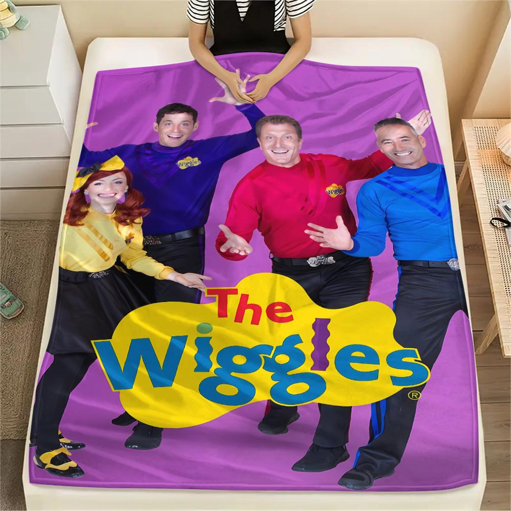 The Wiggles Print Flannel Blanket,High quality Comfortable for All Seasons,Home Decor,Warmth and Comfort,Perfect for Christmas Gifts