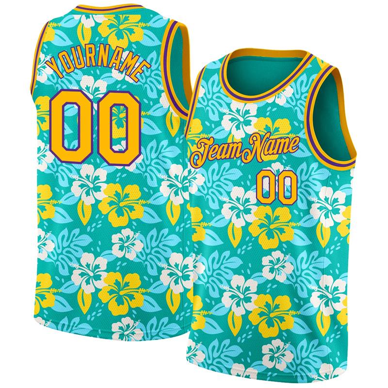 Hawaiian Coconut Tree Theme Vest  Custom Basketball  Casual Cool Streetwear Tank