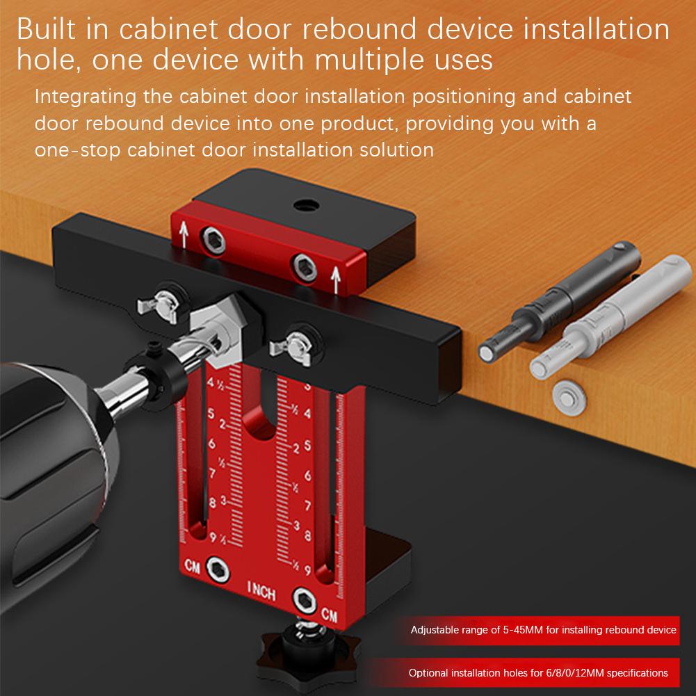 Cabinet Door Mounting Jig, with Support Arm&Clamp, Tool Frame Body Face with Alloy For Installi H4T4