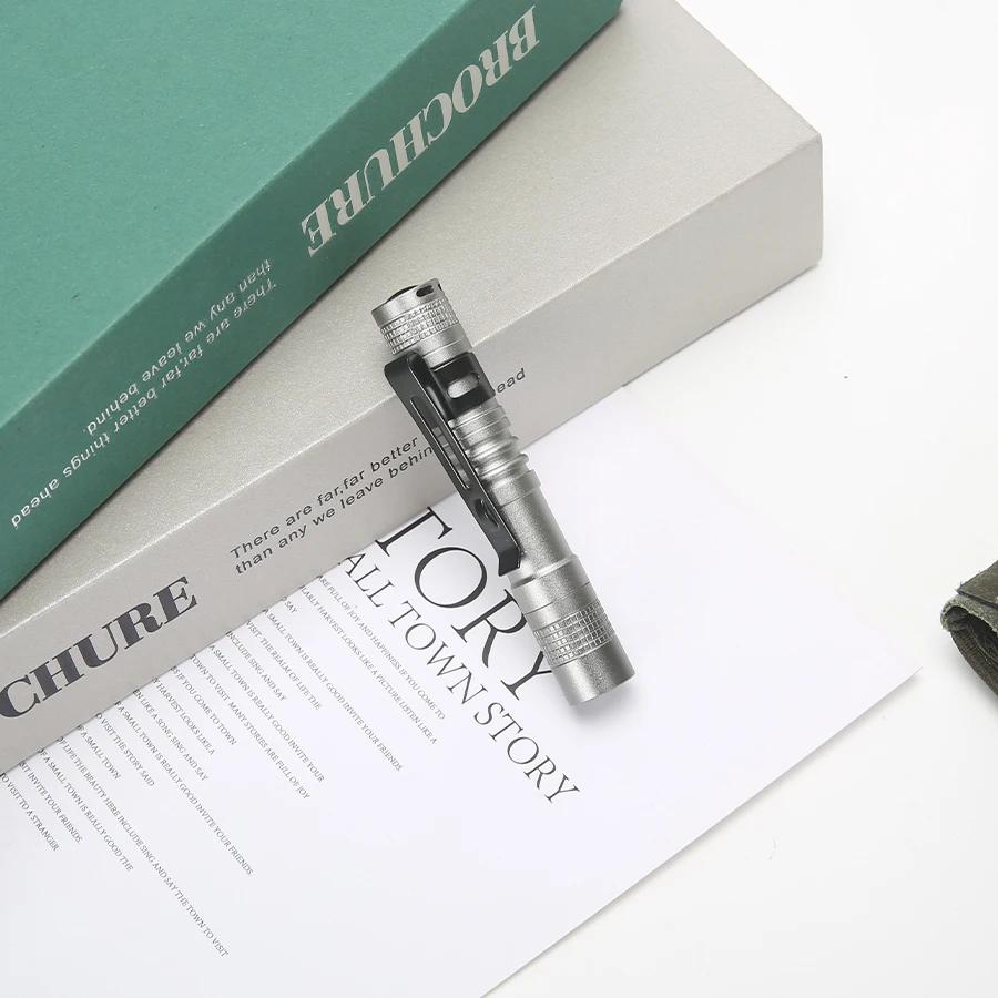 Мини портативный светодиодный фонарик с зажимом, ультра яркий карманный фонарик с высоким люменом для кемпинга на открытом воздухе, чрезвычайная ситуация