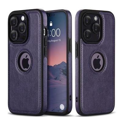 Для iPhone 11 12 13 14 15 Pro Max MINI XR XS X SE 6 7 8 Plus деловой чехол из искусственной кожи мягкий противоударный защитный чехол из воловьей кожи