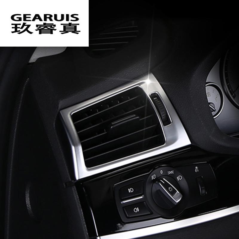 Стайлинга автомобилей переменного тока передняя отделка воздуховода рамка декоративная наклейка крышка углеродное волокно для BMW X3 F25 X4 F26 интерьер авто