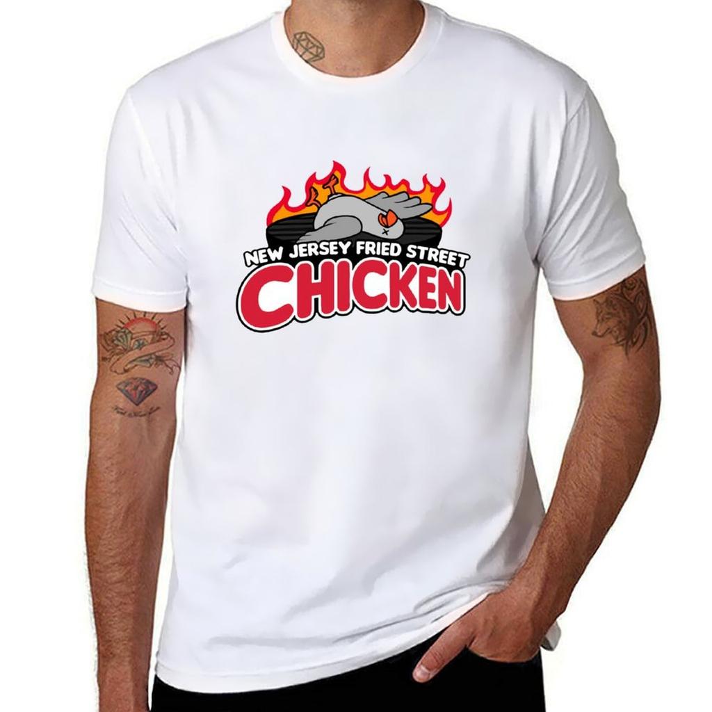 Jeromeasf Merch New Jersey Fried Street Chicken Men Women Kid Youth Shirt Tshirt TShirt Simple Solid Color Crew Neck Tee