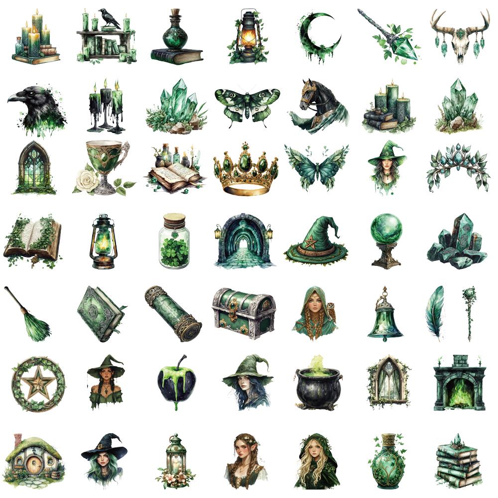 50PCS Set Of Tropical Fish Sticker Modern Suitcase Graffiti DIY Skateboards Guitar Phone Waterproof Cafe Room Decor Stickers