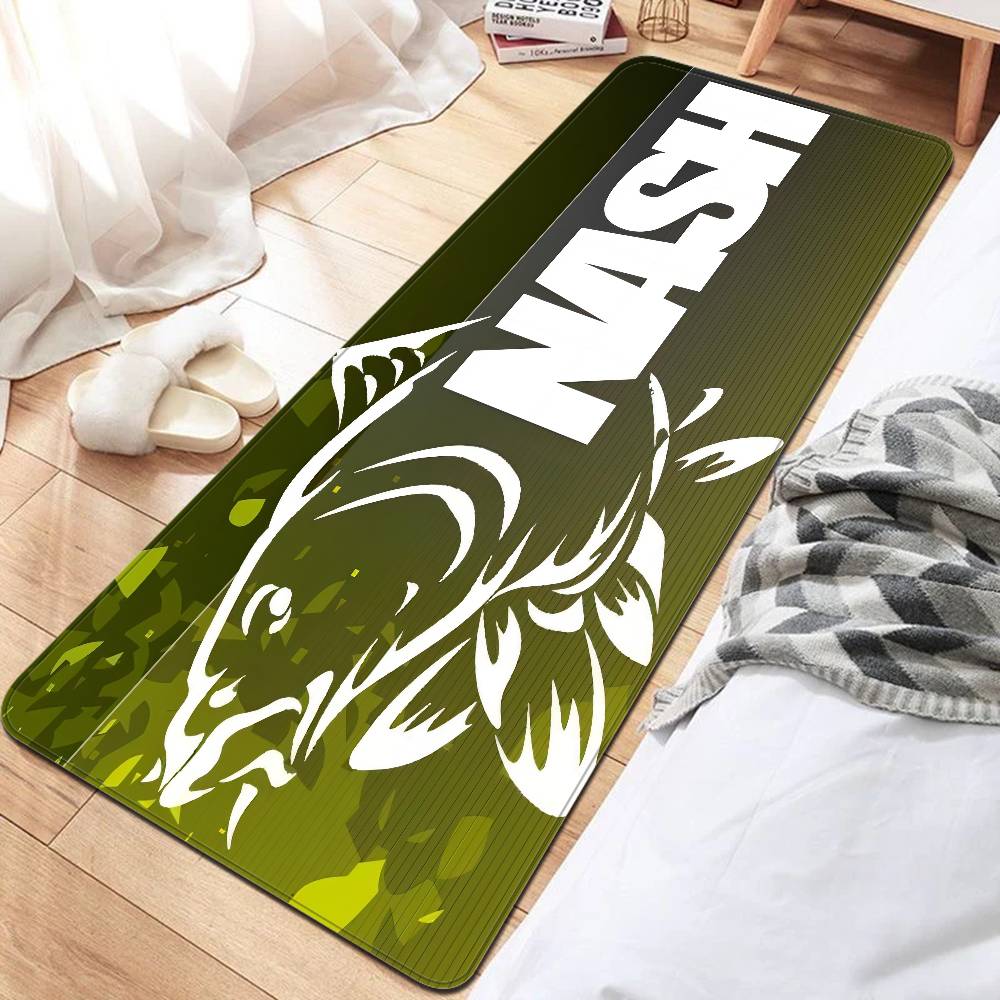 Nash Fishing Logo Floor Mat INS Style Soft Bedroom Floor House Laundry Room Mat Anti-skid Bedside Area Rugs