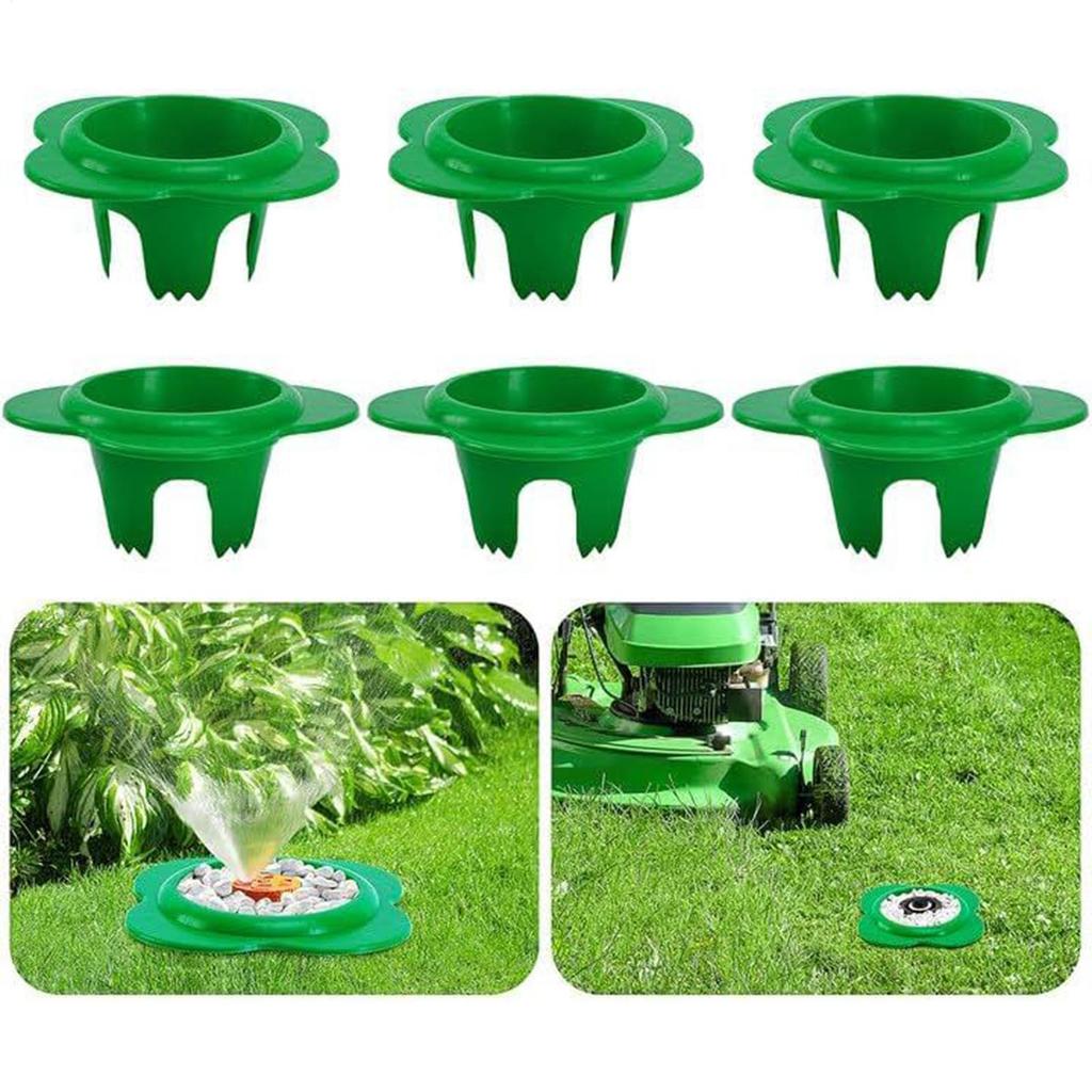 Sprinkler Protector Flower Shaped Lawn Sprinkler Head Protector Round Dust Proof Impact Resistant Sprayer Guard for Lawn