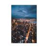 Путешествие городской пейзаж плакат небоскребы ночной вид огни города холст печать настенные художественные картины для домашнего декора внутренняя живопись