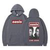 British Rock Band OASIS Live 25 Tour Hoodie Men Woman Oversized Hip Hop Sweatshirts Winter Thick Casual Oversized Tracksuit Tops
