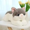 50Cm Size Imitation Lying Cat Hairy Texture Realistic Design Simulation Stuffed Cat Cute Simulation Soft Material