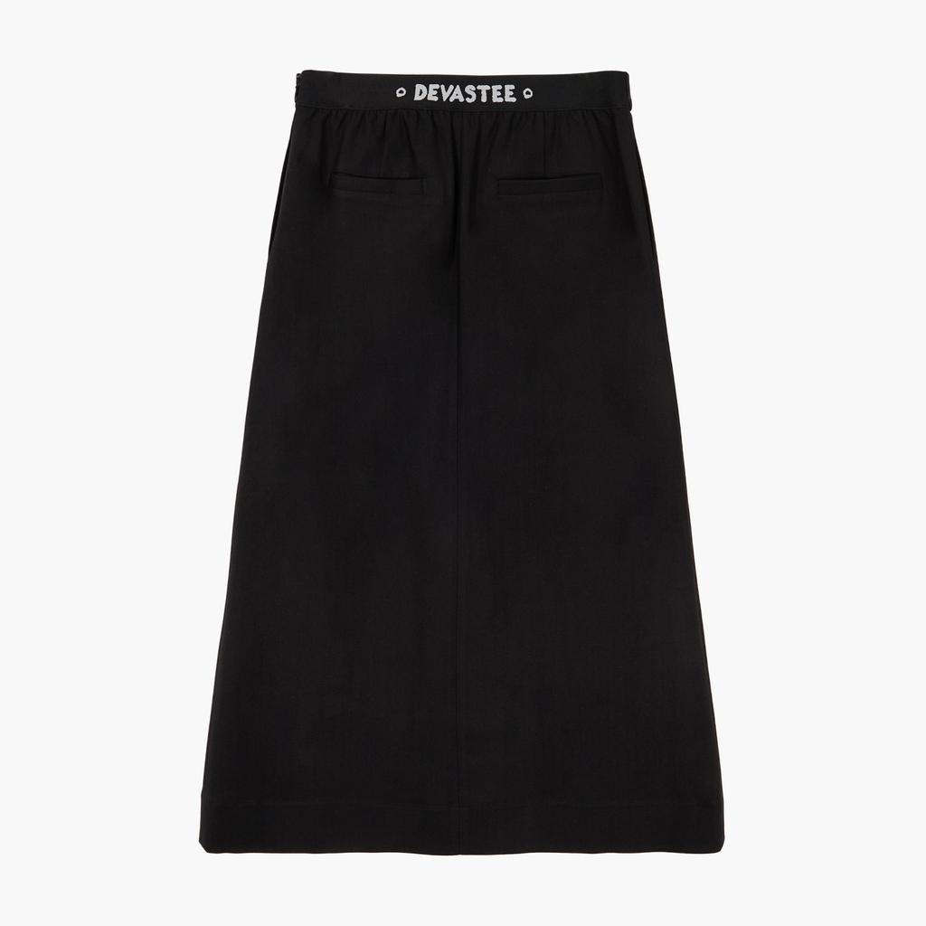 Debaseute A-Line Single Pleated Skirt (S5Fwsk008)