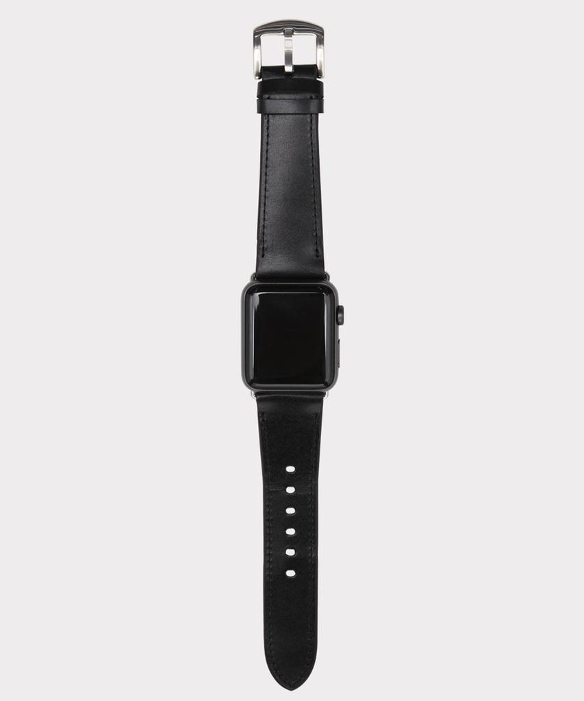 Матовый кожаный ремешок Vox для Apple Watch (Черный глянцевый) Wc97321