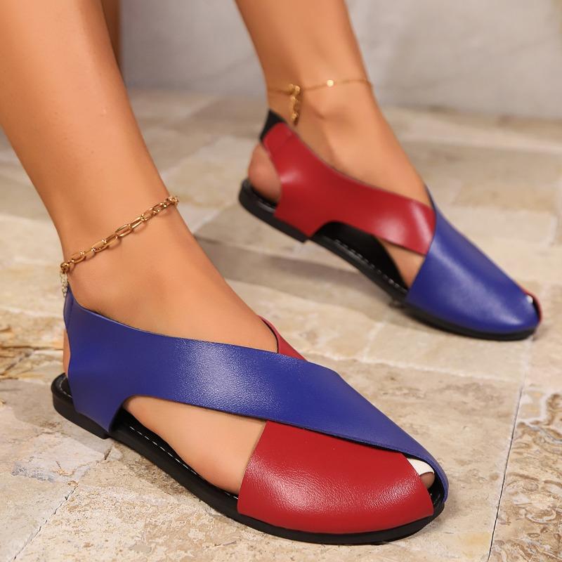 Литературные Ретро Женские Сандалии Мягкая Подошва Повседневные Девушка Уродливые Милые Туфли Лето Новые Сандалии на Низком Каблуке с Открытым Носком Минималистичные Римские Туфли