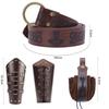 Medieval Bracer Halloween Celtic Carnival Vintage Knight Belt Cosplay Costume Dress Up Props