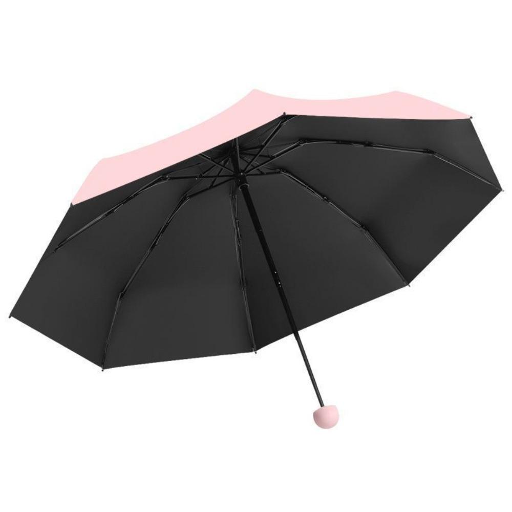 Reinforced Umbrella Rack Capsule Foldable Umbrella Windproof Rain Umbrella Sunshade Umbrella Women