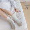 Однотонные послеродовые носки для женщин, носки до середины икры для весны и лета, простые женские носки