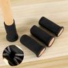4 Pcs/set Knitted Silent Furniture Legs Socks High Elastic Feet Socks Floor Protectors with Anti-Slip Pads Thick Chair Feet Cover