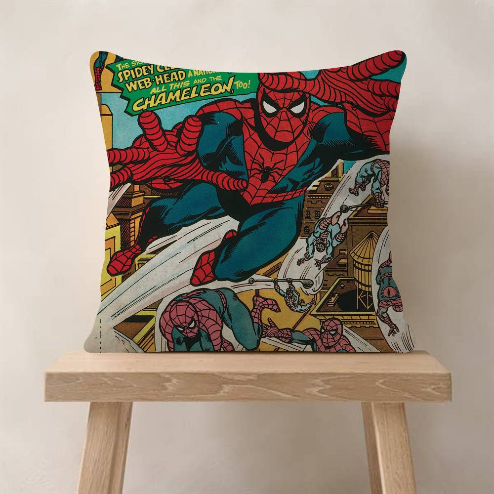American Cartoon SSpider pc Maple Design Cushion Cover Happy Autumn Harvest Decor Holiday Decorati Pillow Cover