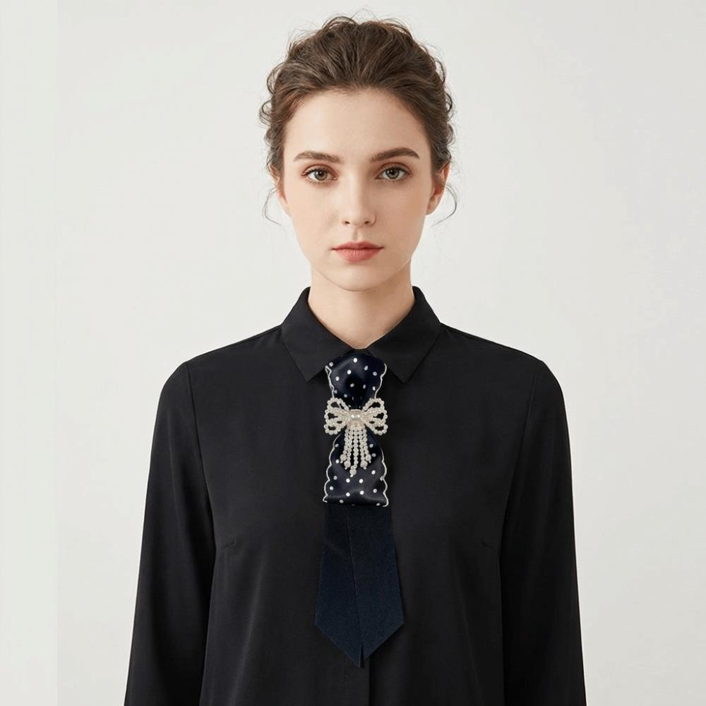 Geometric Bow Tie Choker Shirt Tie Clothing Decoration Long Necktie Daily