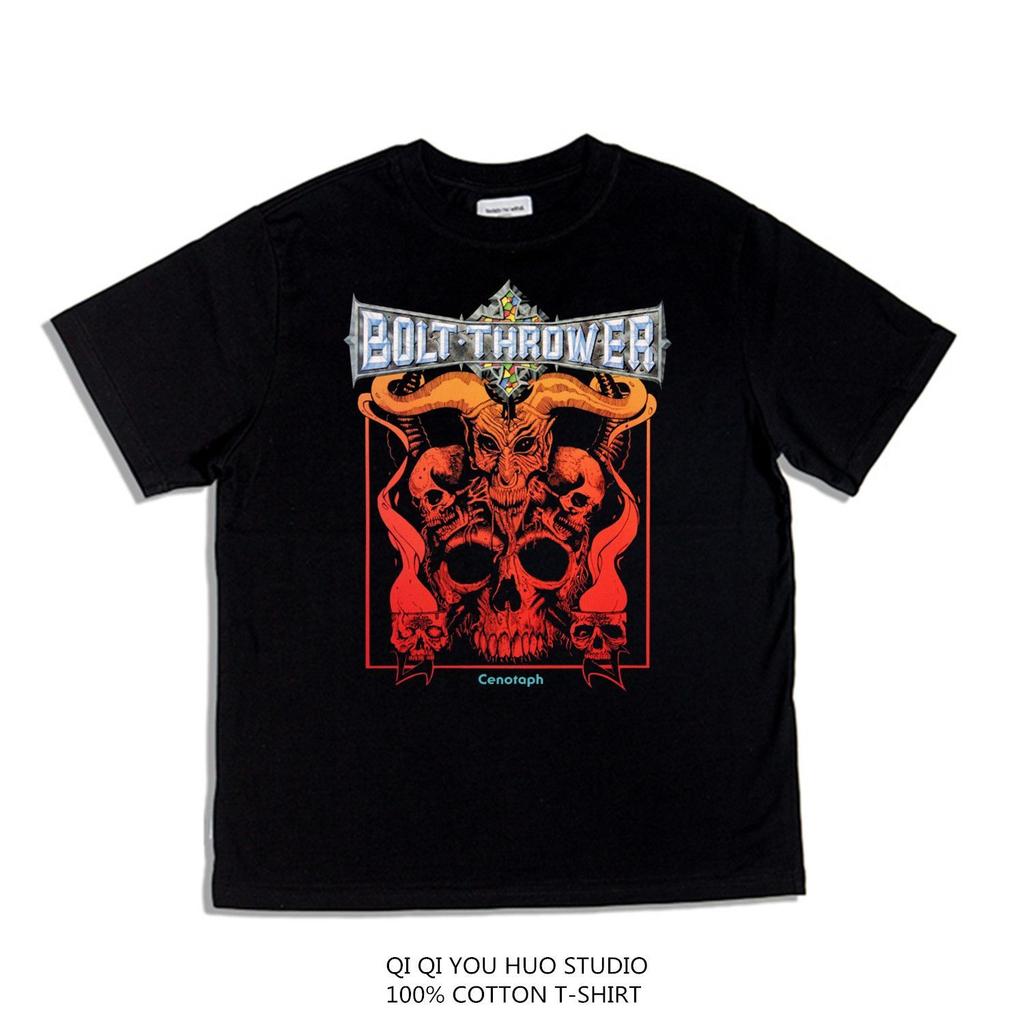 2025 Британский Death Metal Rock Bolt Thrower Band Альбом Печать Свободная Повседневная Трендовая Футболка С Коротким Рукавом Для Женщин