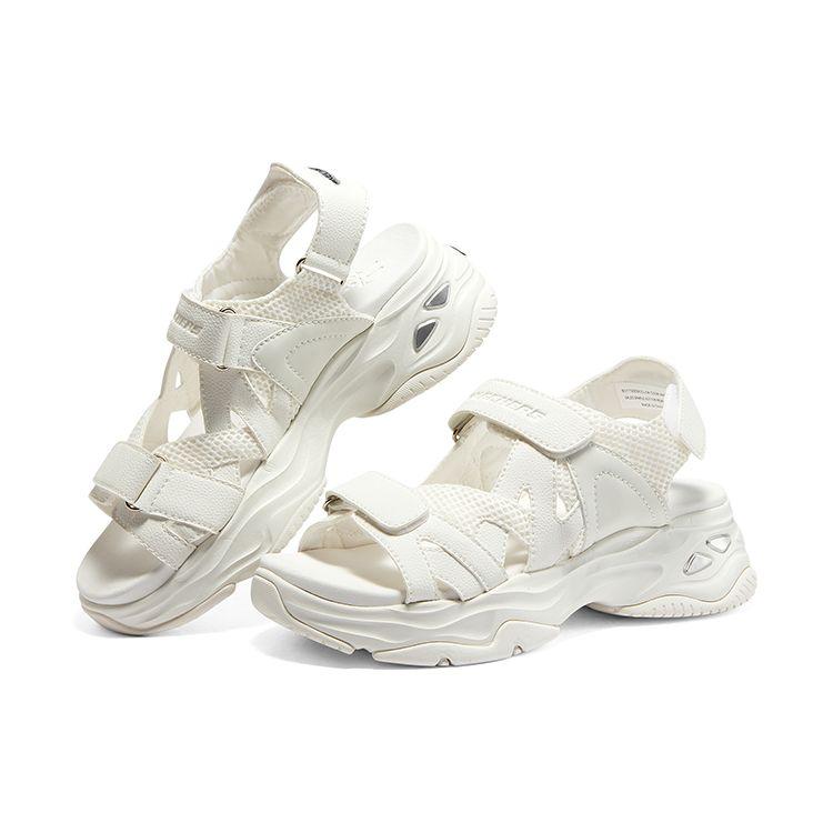 Skechers Сандалии DLites Panda Кожаные Прочные Нескользящие Спортивные Сандалии Женские Сандалии Белые 119309-WHT
