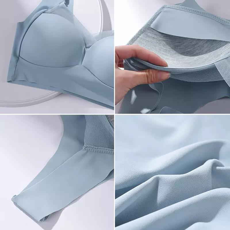 Women Sport Bras Lace Plus Size Bralette Backless Seamless Bra Brassiere Vest Gathers Shock-Proof Soutien Gorge Wireless Top