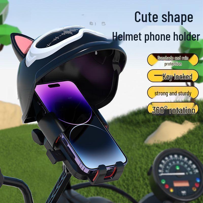 Electric Motorcycle Phone Holder with Sunshade for Riders