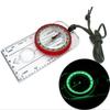 Multifunctional Compass Map Scale Ruler Outdoor Hiking Camping Survival Kit