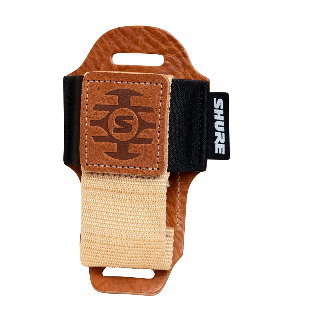 Shure by Gator Wireless Transmitter Pouch Leather Nylon Tan & SH-BODYPACK-PTN-L []