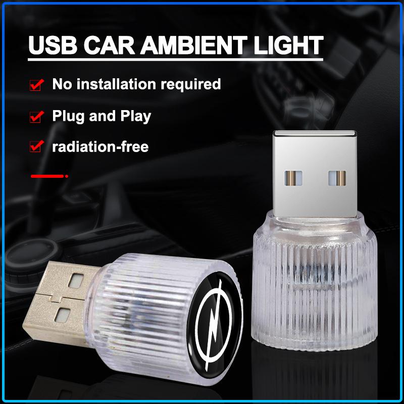 Для Opel Astra H G Corsa Insignia Astra Antara Meriva Zafira Салон Автомобиля Стайлинг Салона USB Атмосферная Подсветка Портативная Мини Светодиодная Party Лампа