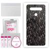 apgo Protective Skin Sticker for the Back Compatible with LG K51S, Wrap Film, Foil, Vinyl - Pattern Carbon Black Pixel