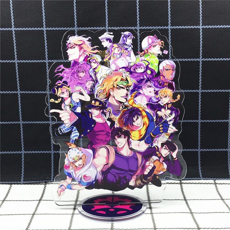 Игра Аниме Невероятные Приключения Золото 15 СМ Модель Акриловая Фигурка Стенд Окрашенный Декор Стола Орнамент Подарок