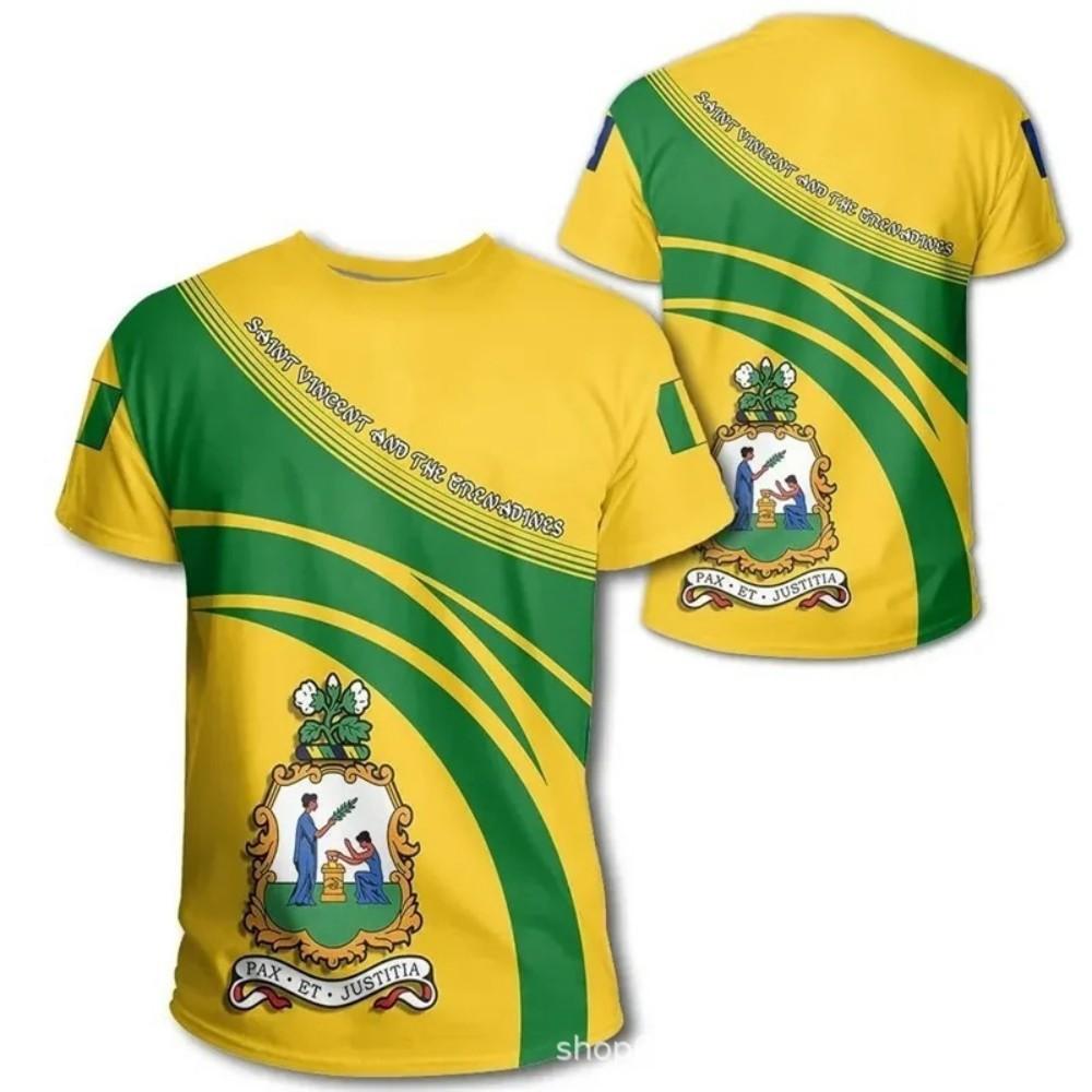 National Pride Polo Shirt with Saint Vincent and the Grenadines Emblem