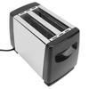 Compact Bread Toaster Portable ABS and Stainless Steel Wide Slot 2 Slice Toaster for Home