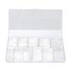 500pcs Artificial Long Nail Tips Transparent Fake Nail Extension Tips Wearable Nail Tips
