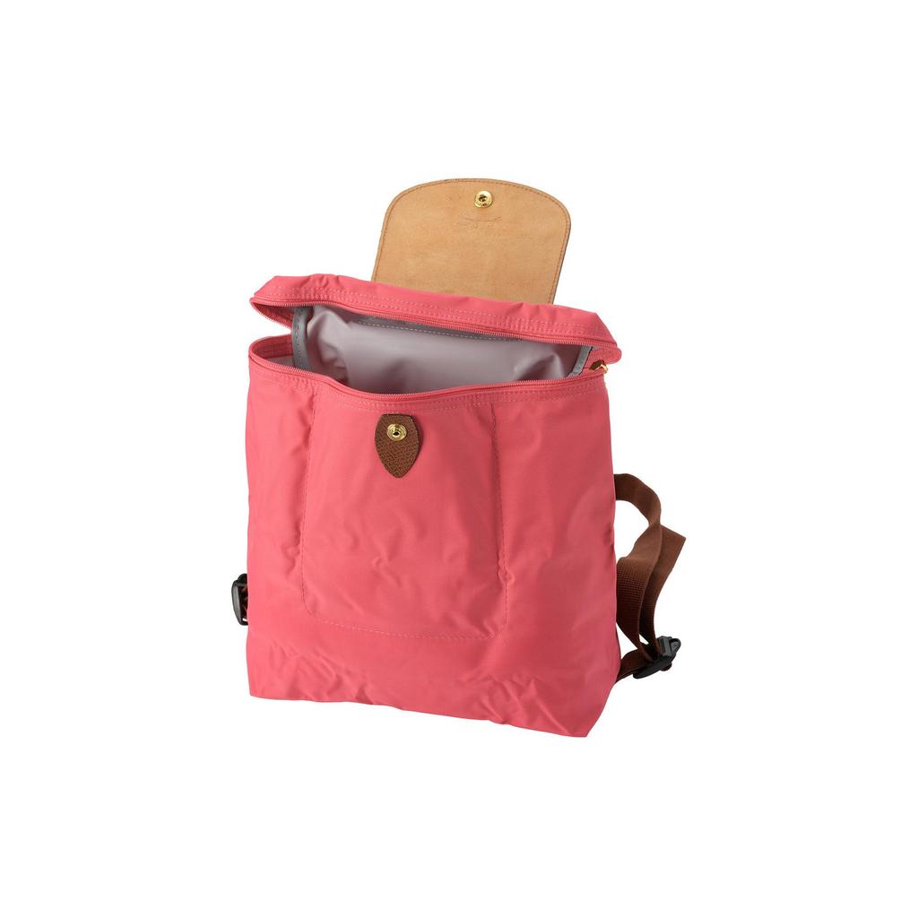 Longchamp Рюкзак Le Pliage из полиамида с телячьей кожей, средний, мужской, розово-красный