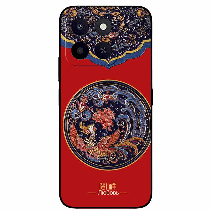 3D Cartoon Emboss Cases For Honor X6a / X6b / X6c Relief Embossed Retro Silicone Back Cover For X6B Black Funda Anime Bumper X6C