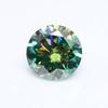 Green VVS1 100-side Cut 0.5-6 Carat Round Moissamite Bulk Bead DIY Jewelry GRA Certified