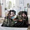Daryl and Rick Theme Printed Blanket - Perfect for Couch, Bed, Travel & Outdoor Use | Machine Washable, Cozy & Durable.