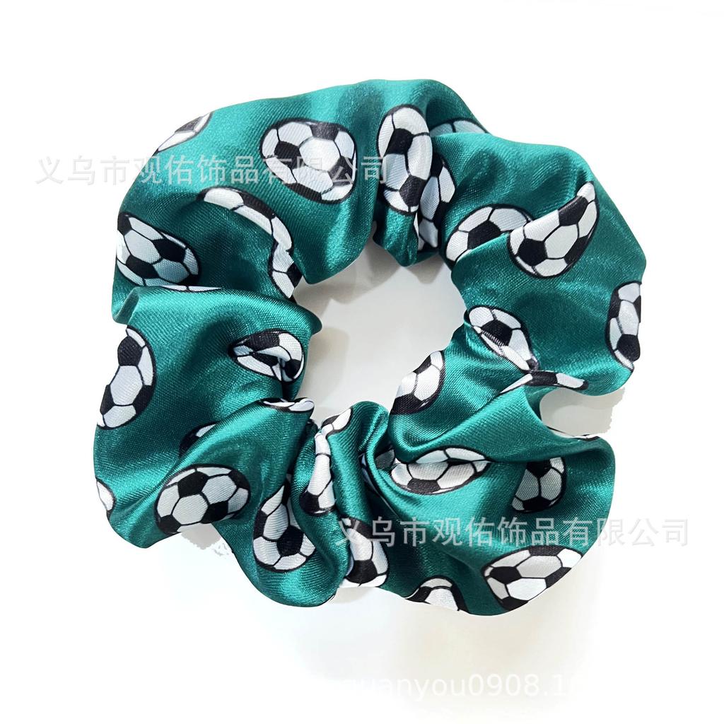 Атласная футбольная резинка для волос, жгут для волос в виде толстой кишки, простая повязка на голову, эластичная лента, женская резинка для волос из эластичной ткани.