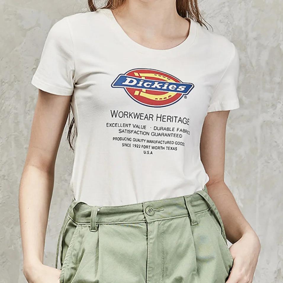 Dickies Straight Fit T Shirt Women's White (Unisex) T-Shirts DK000402C4D