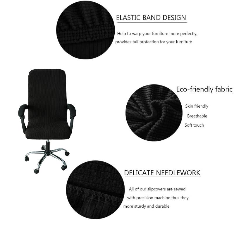 Водонепроницаемые чехлы на стулья из спандекса и офиса размеров M/L. Водонепроницаемые чехлы на стулья для компьютерных сидений. Съемные чехлы для офисных стульев.