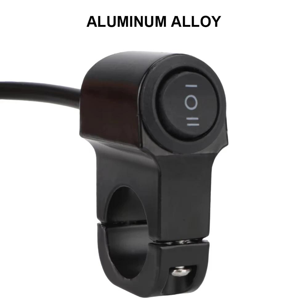Универсальный мотоциклетный 3-позиционный переключатель ВКЛ/ВЫКЛ Мини-переключатель для противотуманных фар с клипсой Водонепроницаемый DC12V/10A Мотоциклетные инструменты